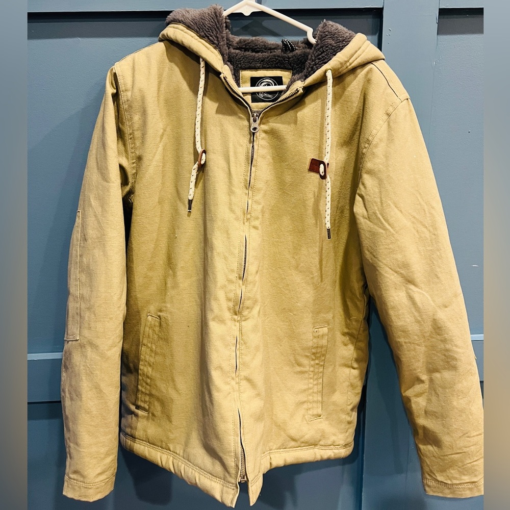 Like new! O'Neill Tan Hooded Jacket
